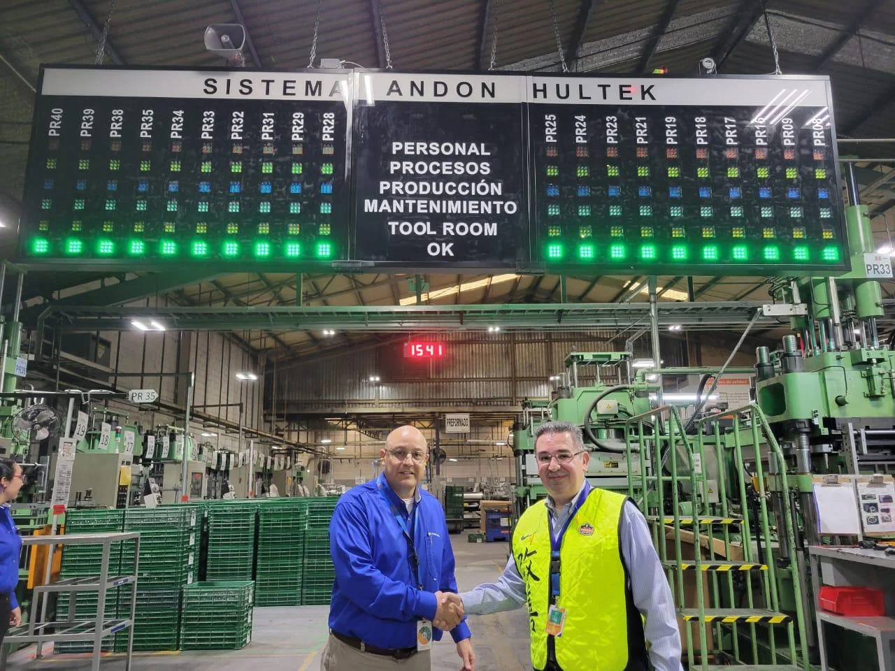 Sistema Andon Hultek - Instalación